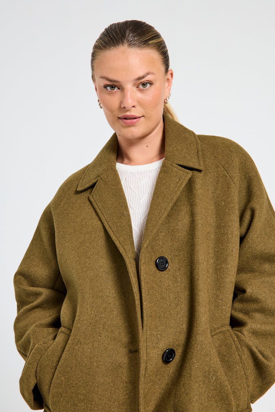 FQMELLON - LONG JACKET - GREEN