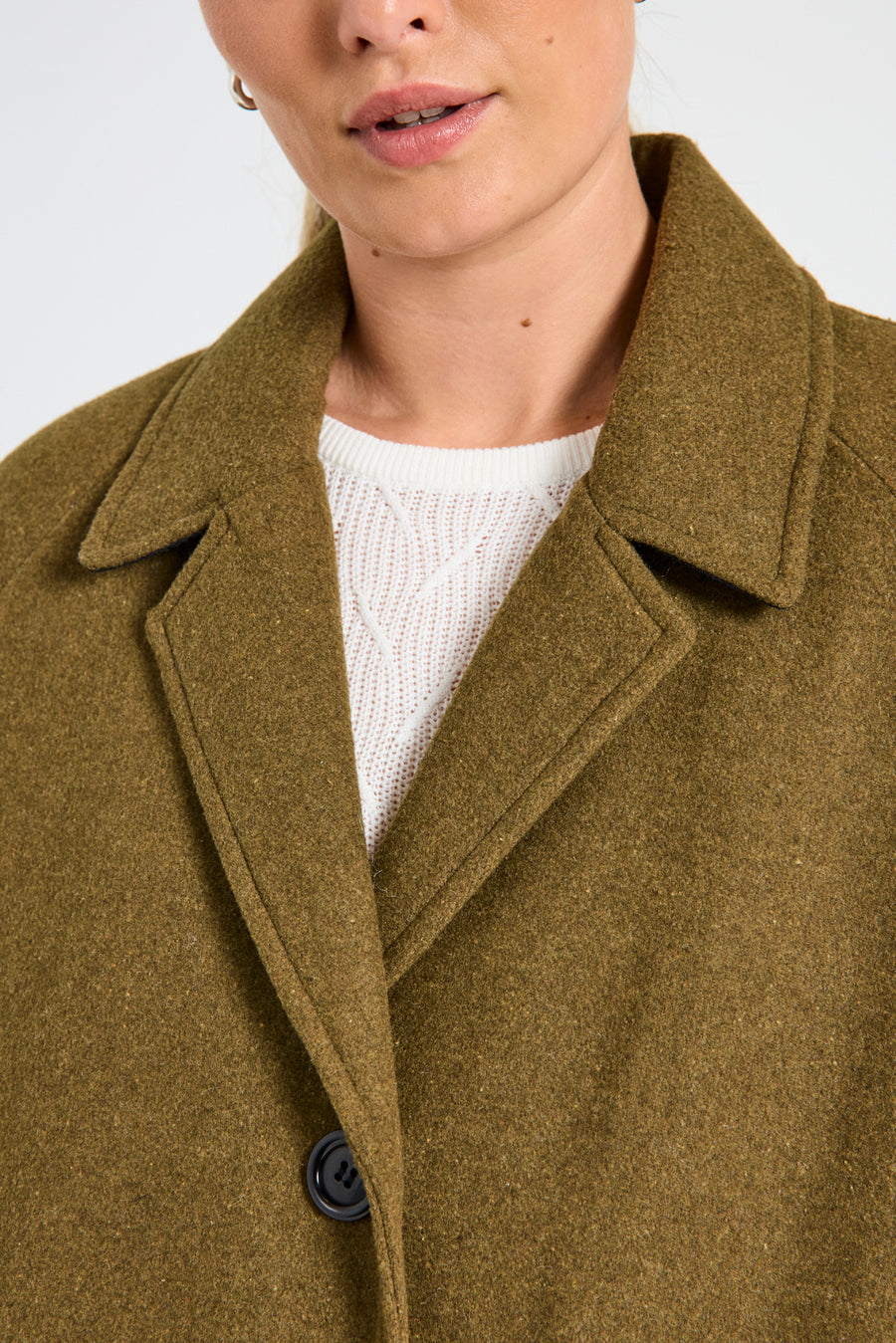 FQMELLON - LONG JACKET - GREEN
