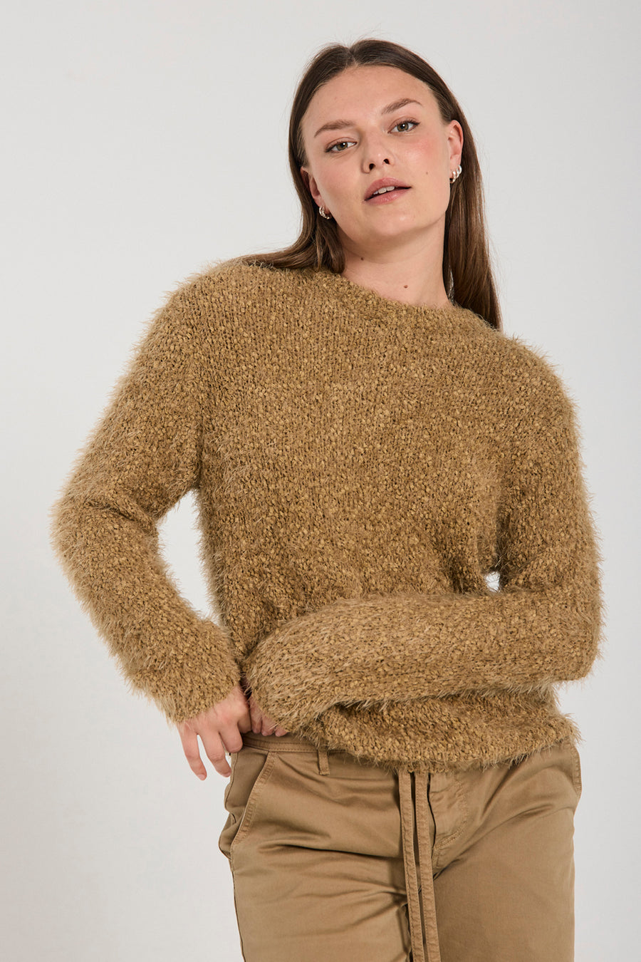 Fqpopsie - pullover - bruin