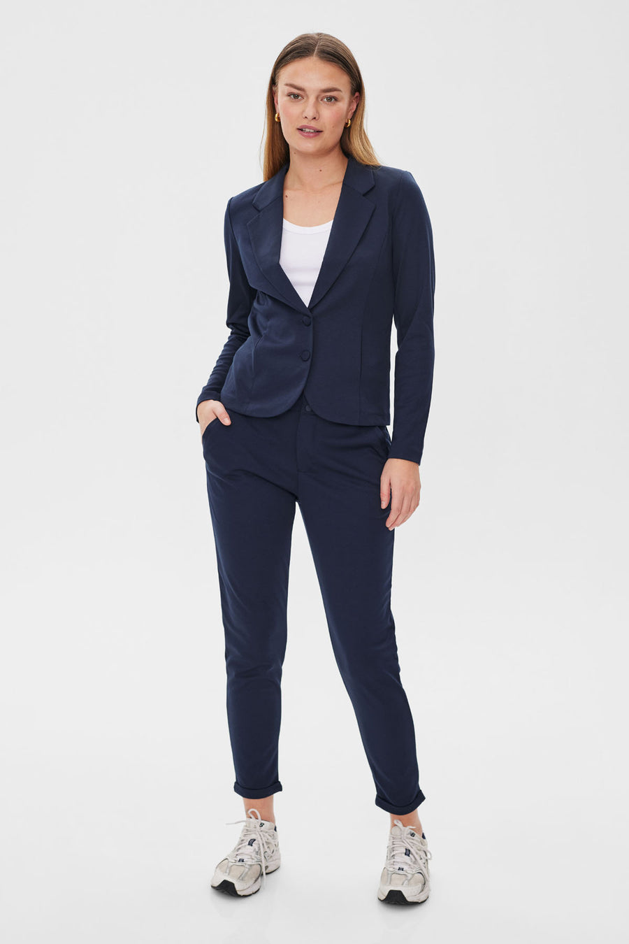FQNANNI - FORM-FITTING BLAZER - BLUE