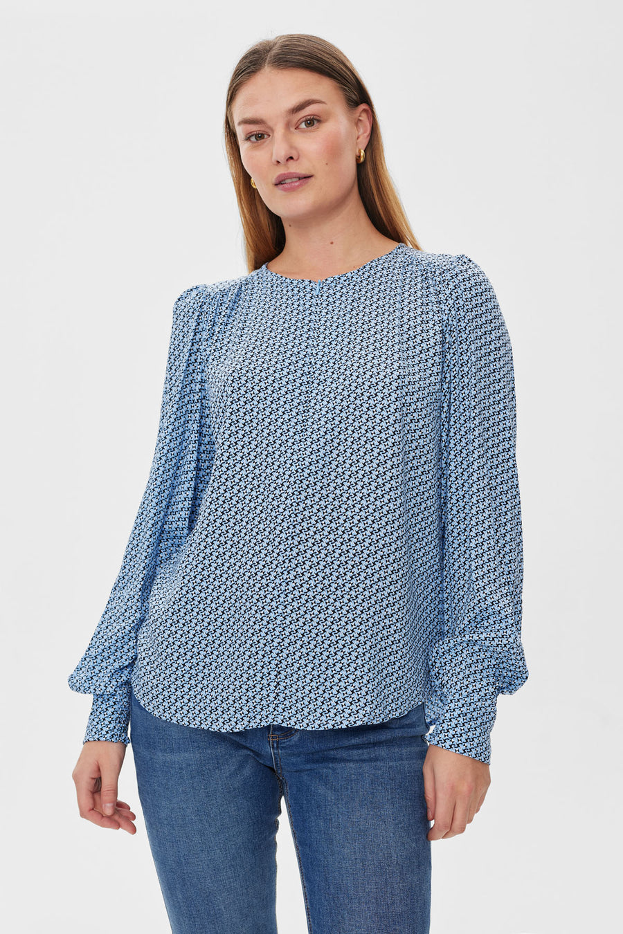 FQADNEY - BLOUSE - BLACK AND BLUE