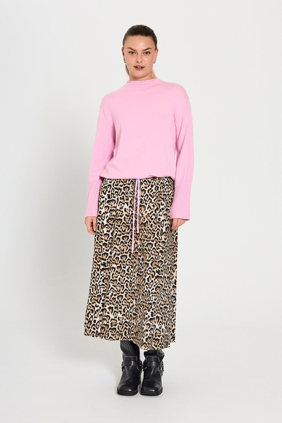 FQMALAY - SKIRT - LEOPARD