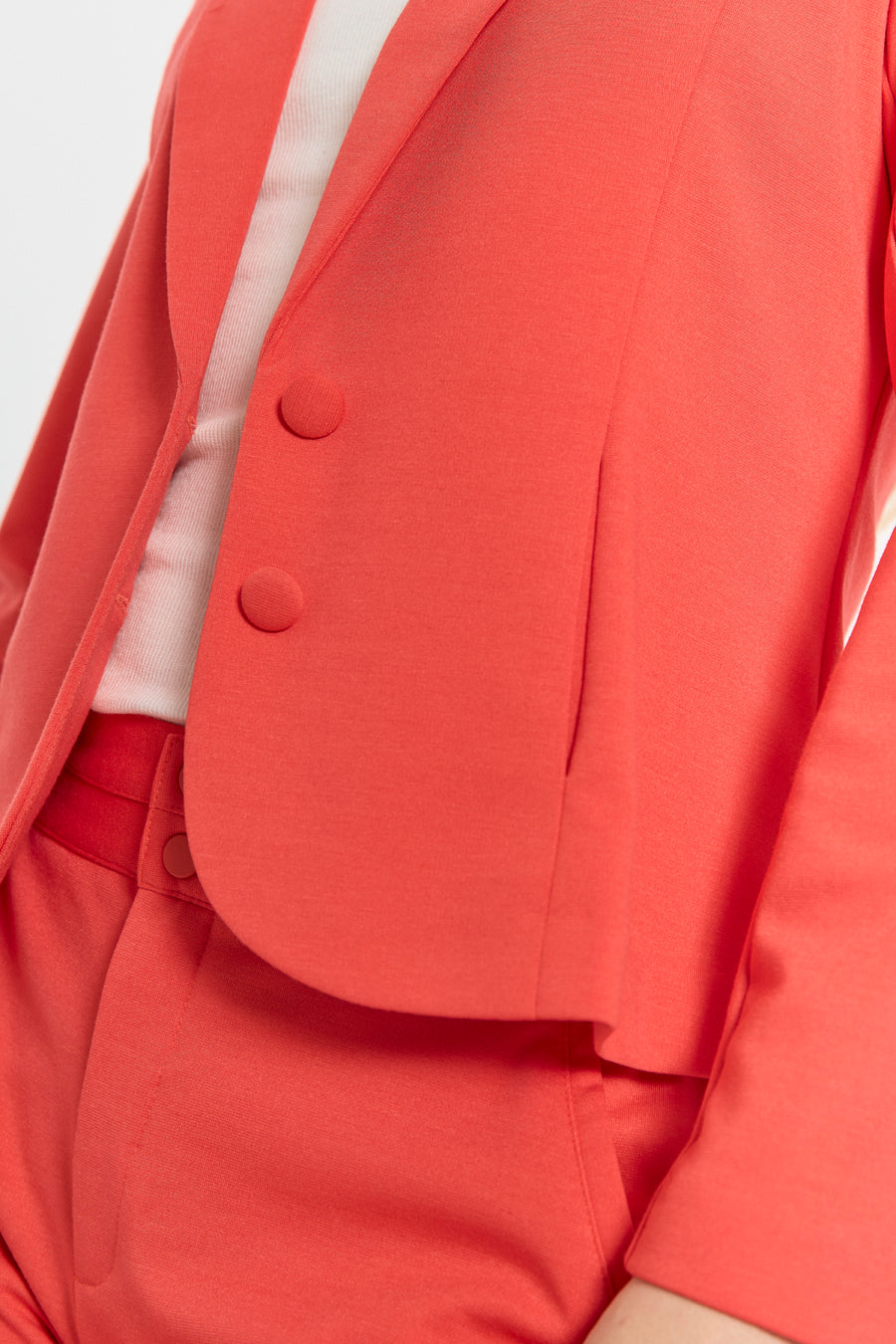 FQNANNI - FORM-FITTING BLAZER - RED