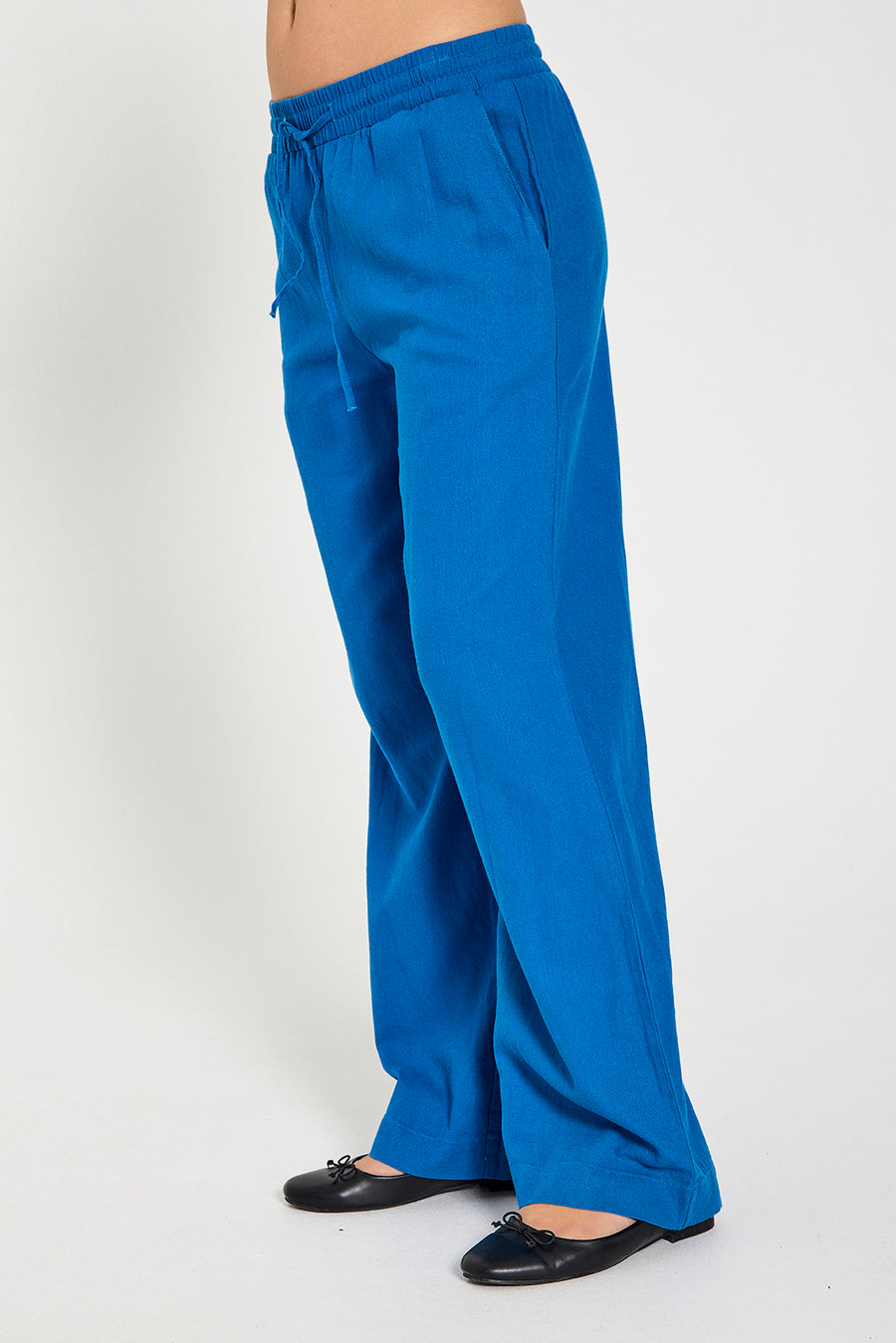 FQLAVA - LINEN PANTS - BLUE