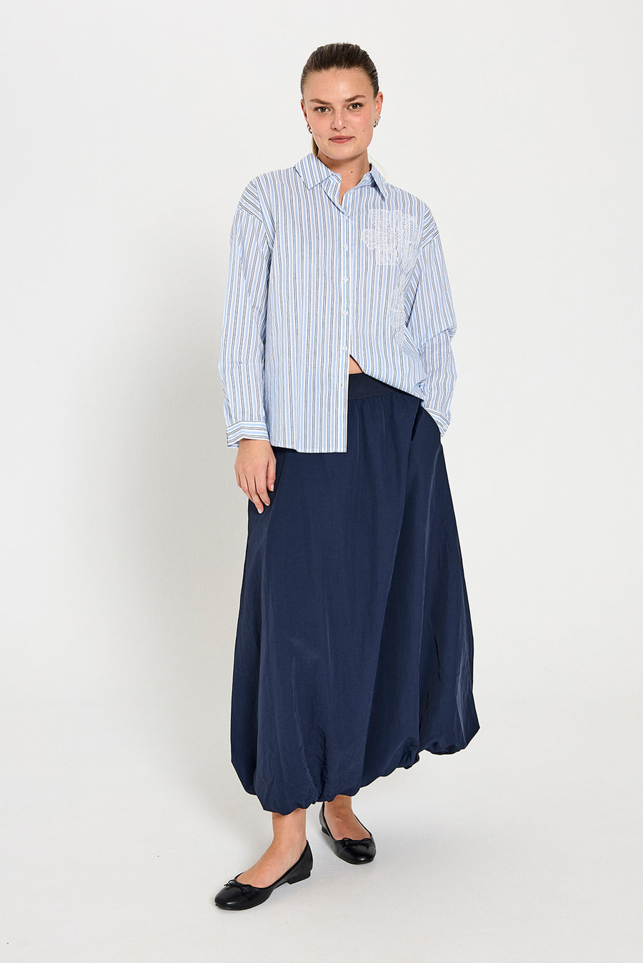 FQMINDY - SKIRT - BLUE