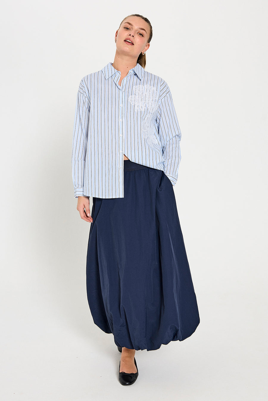 FQMINDY - SKIRT - BLUE