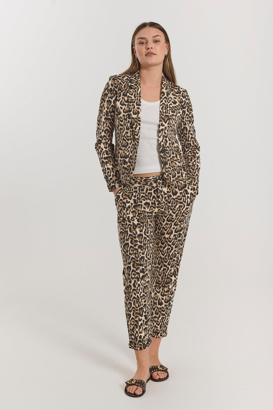 FQNANNI - PANTS - LEOPARD