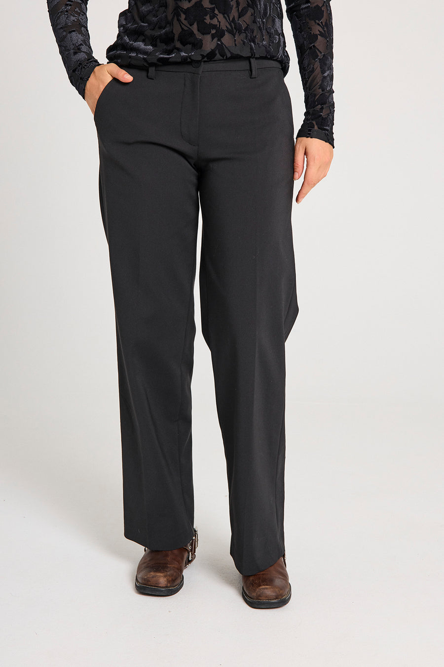 Fqisadora - broek - zwart