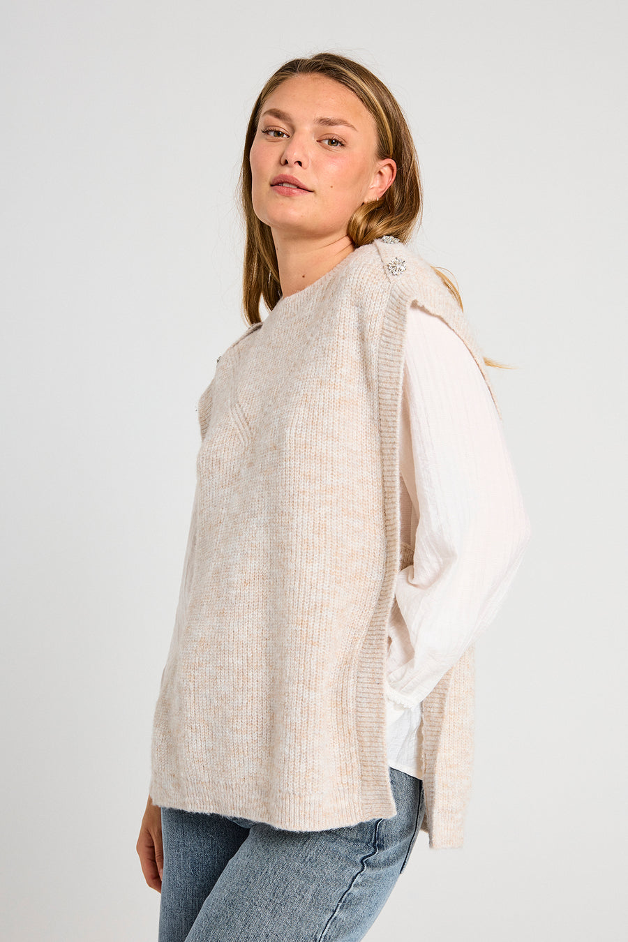 FQRANOLA - WAISTCOAT - BEIGE