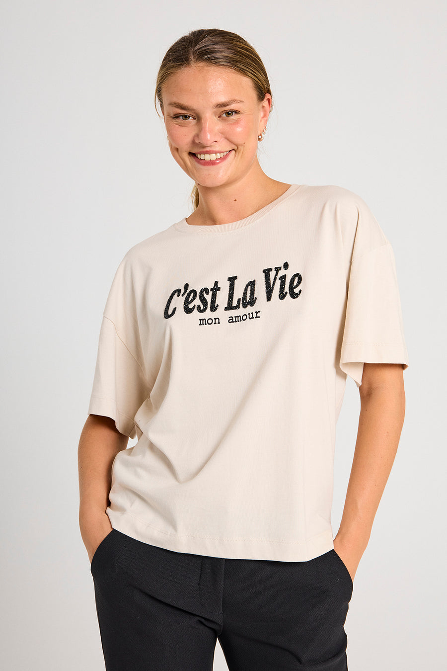 FQCAROL - T-SHIRT - BEIGE