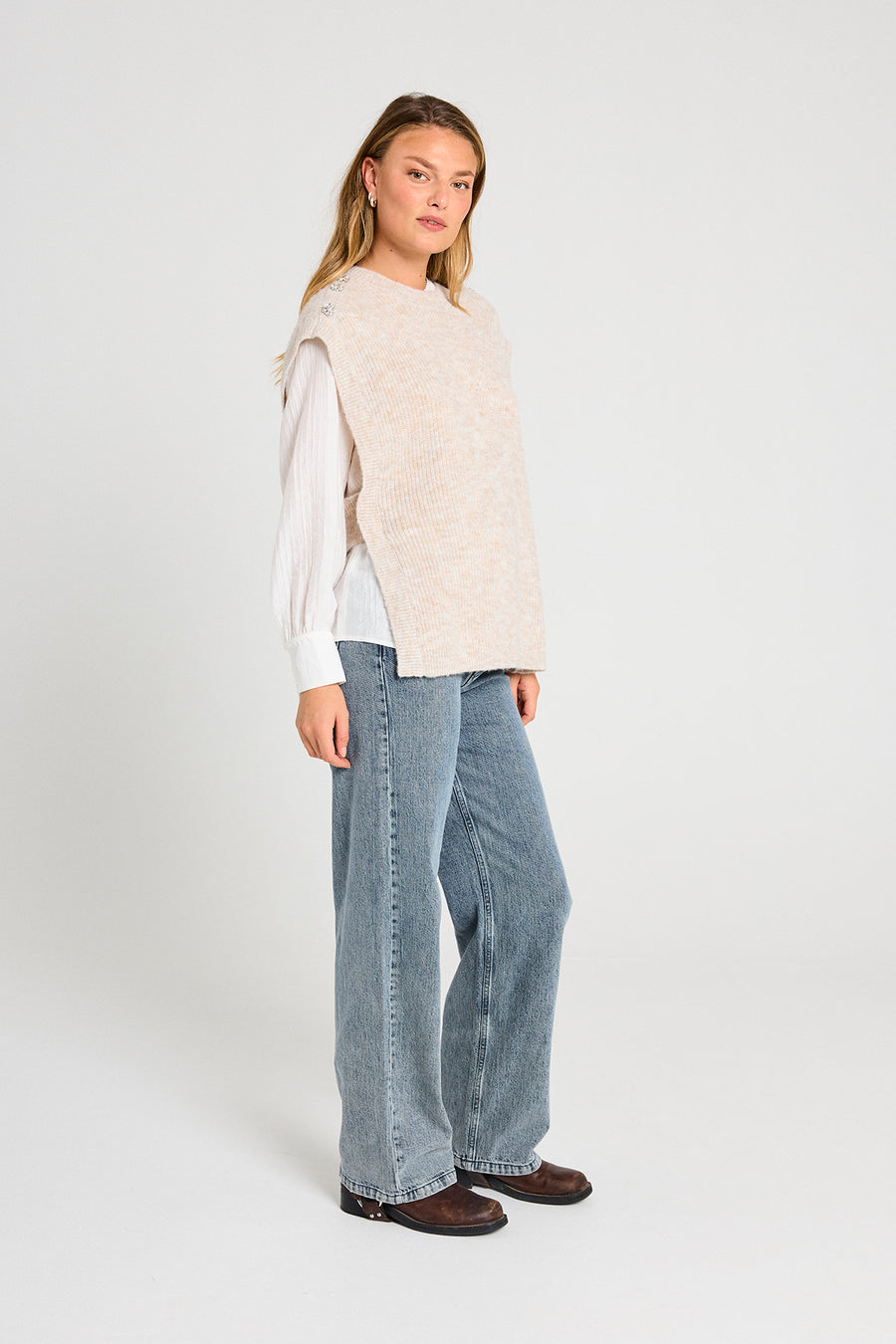 FQRANOLA - WAISTCOAT - BEIGE