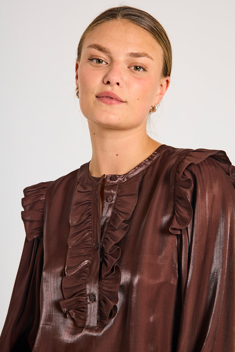 FQNARON - BLOUSE - BROWN