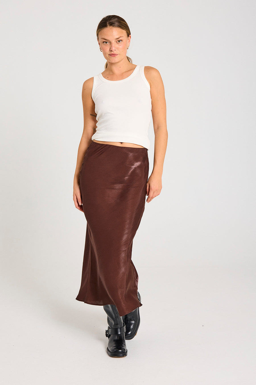FQNARON - SKIRT - BROWN