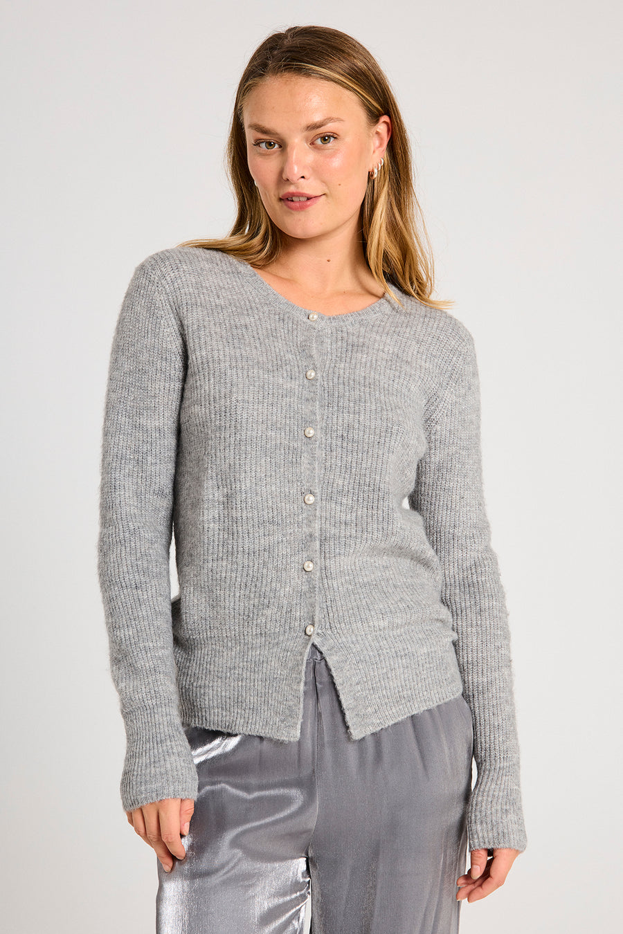 FQPEARL-CARDIGAN - GREY
