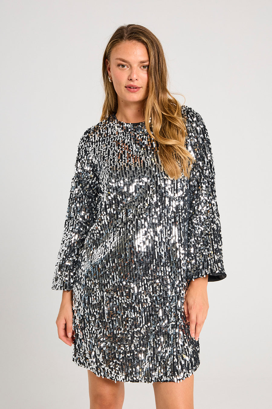 FQEVE - DRESS - GREY AND BLACK