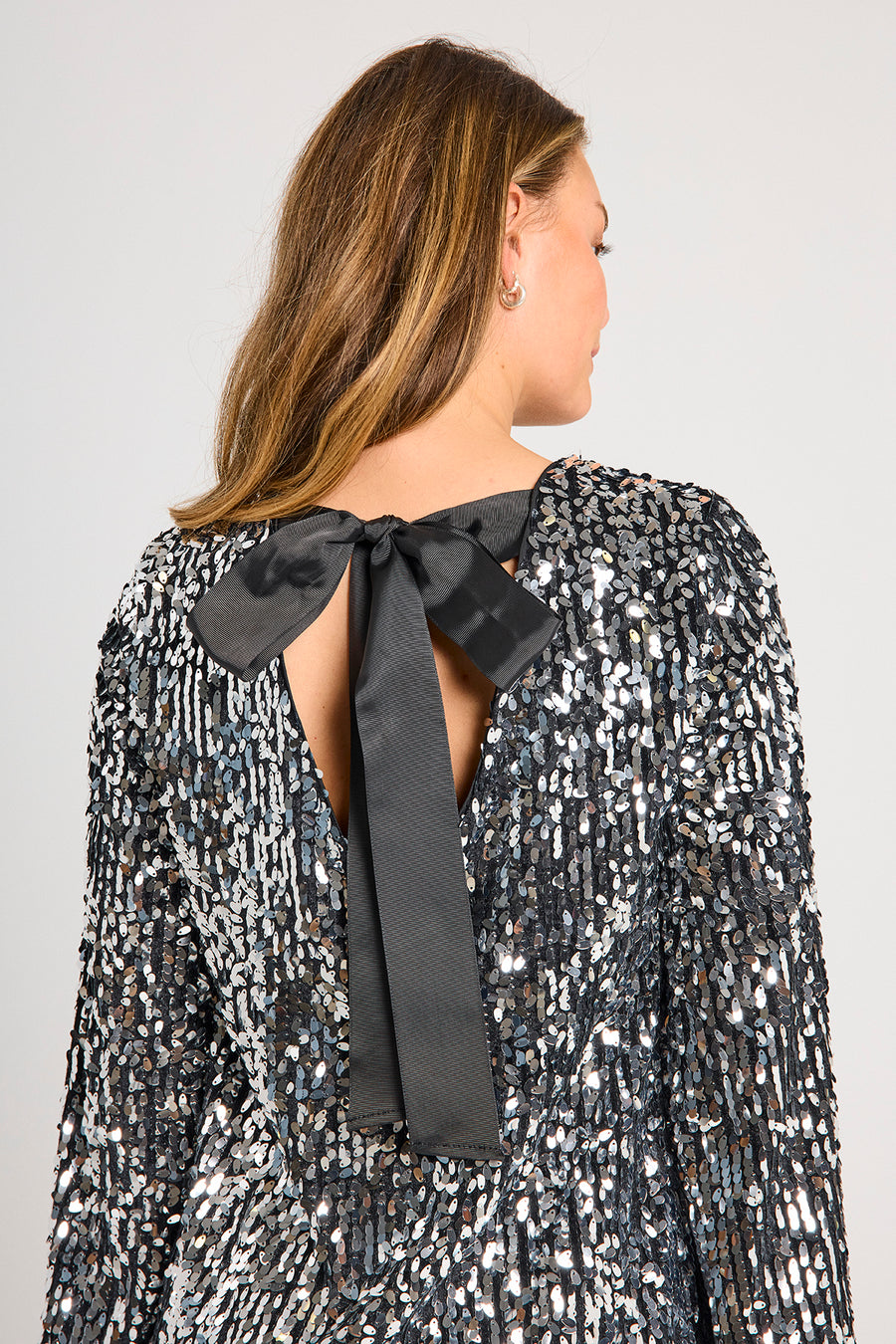 FQEVE - DRESS - GREY AND BLACK