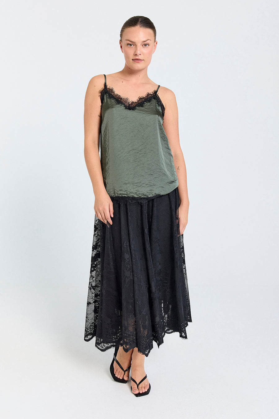 FQLALLY - SKIRT - BLACK