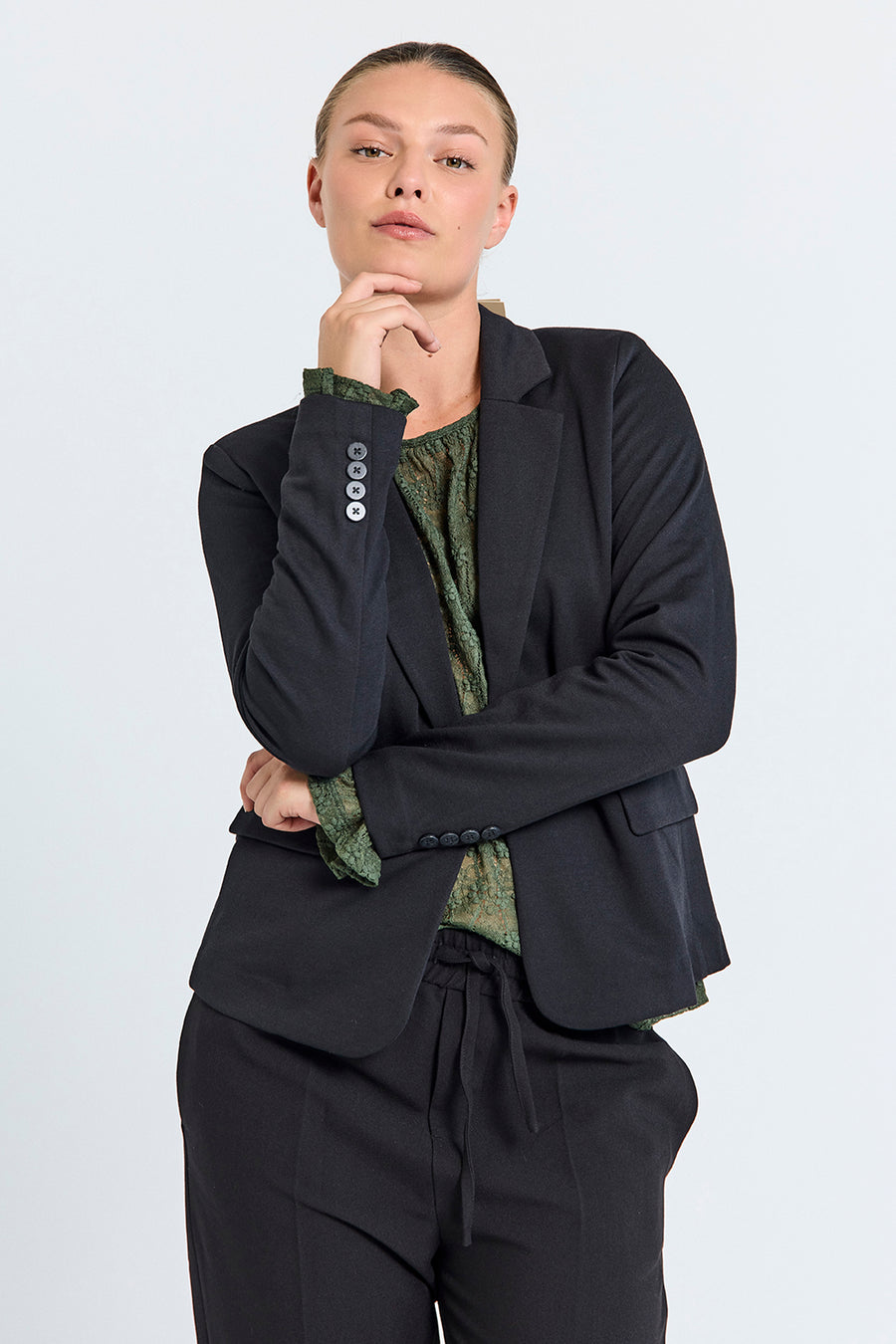 FQNANNI - BLAZER - BLACK