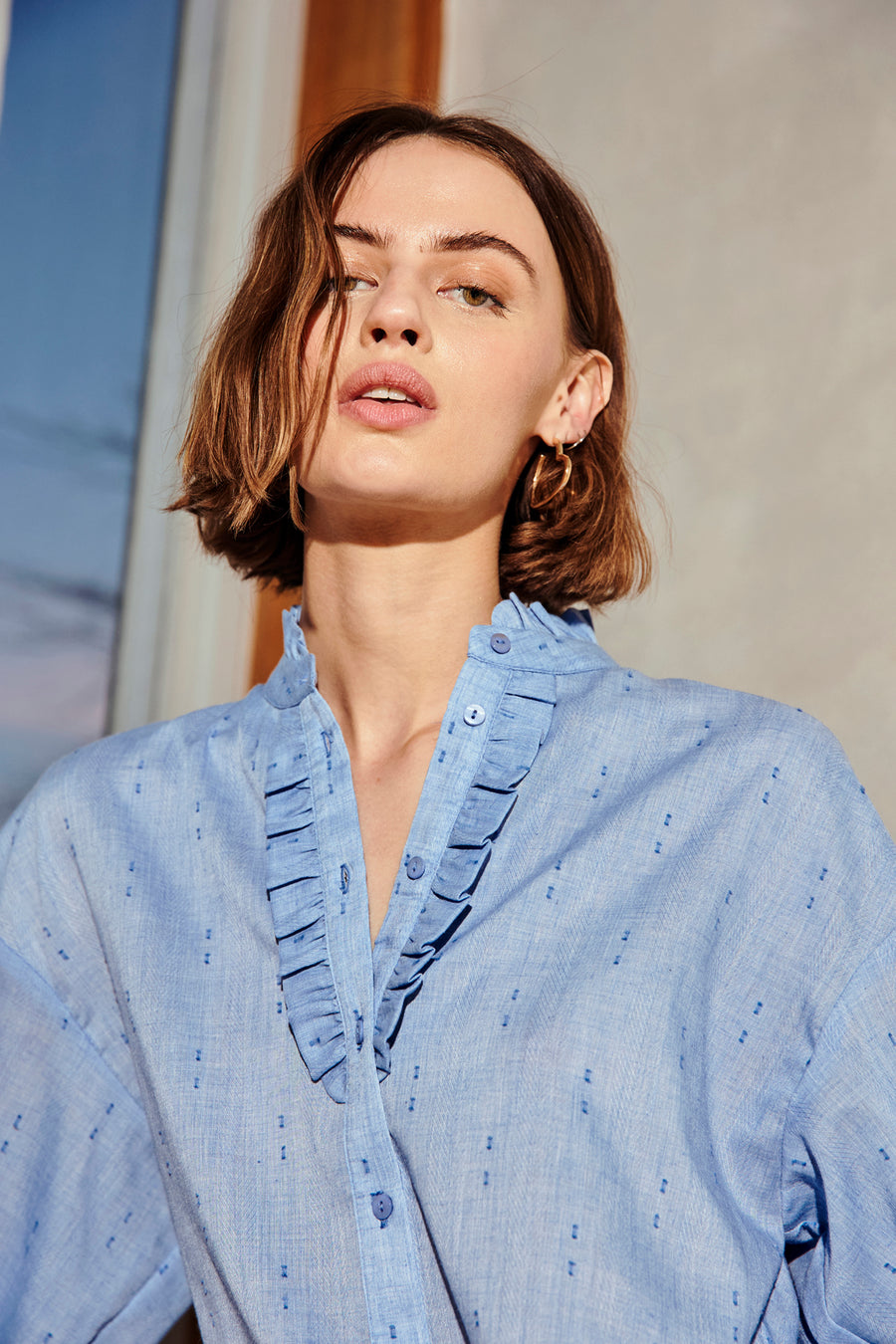 FQRAYA - SHIRT - BLUE