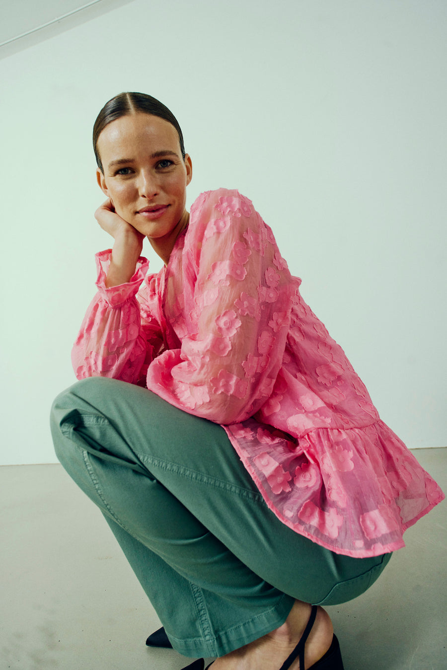 FQSOLVEJ - PANTS - GREEN