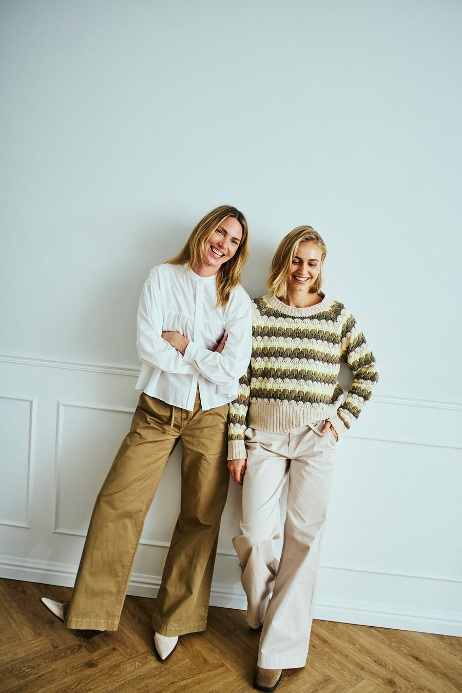 FQINGA - PANTS WITH TIES - BROWN
