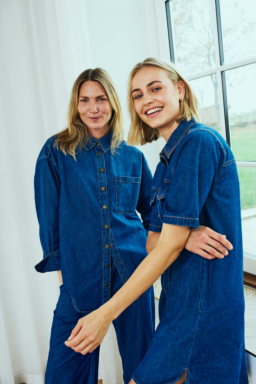 FQLisea - denimjurk - blauw
