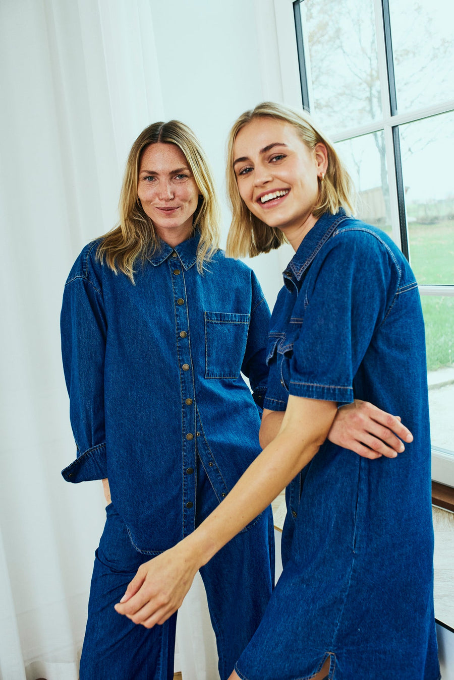 FQLisea - denimjurk - blauw