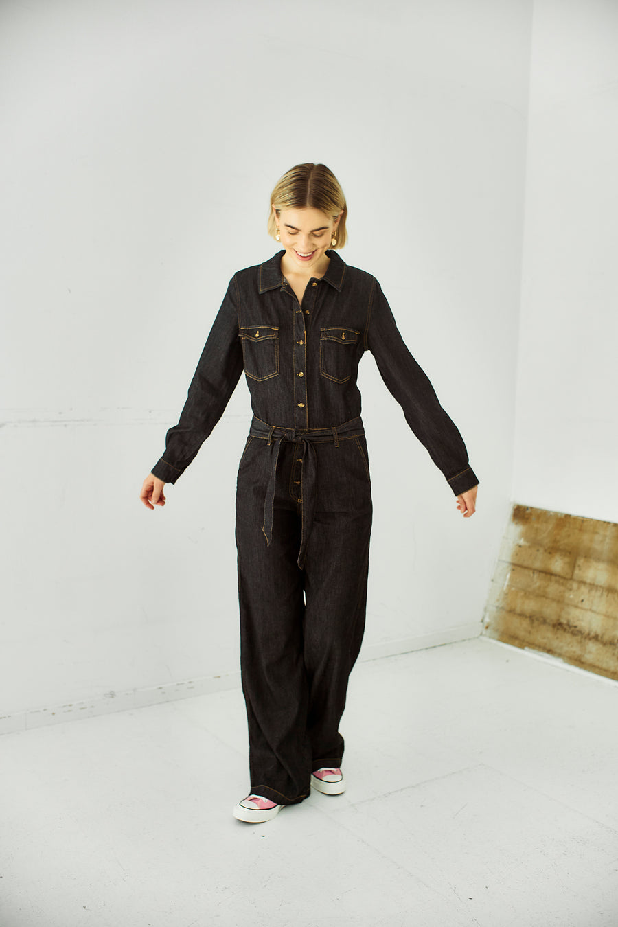 FQLISEA - JUMPSUIT - BLACK