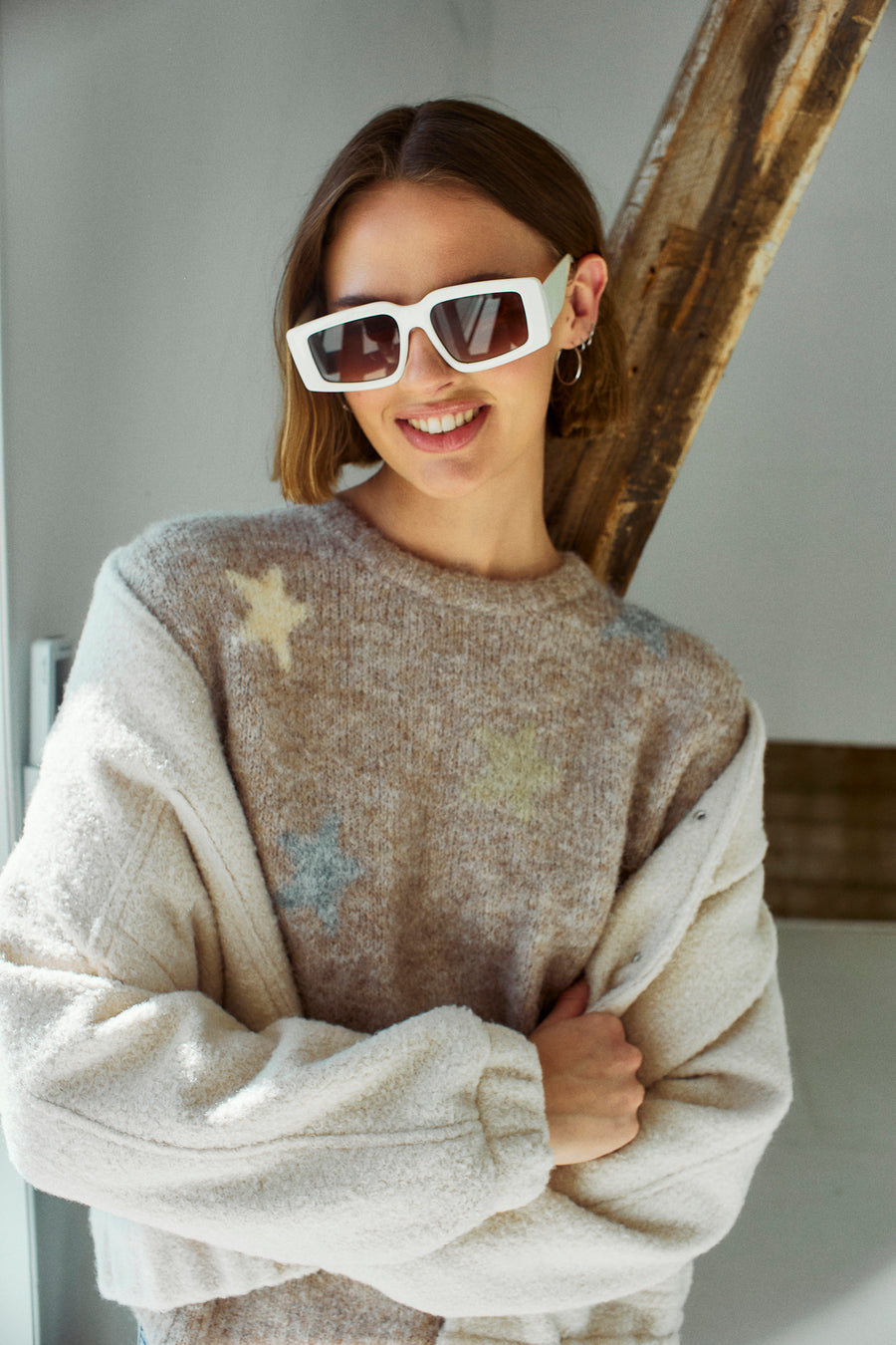 FQLOUISA - PULLOVER - BEIGE