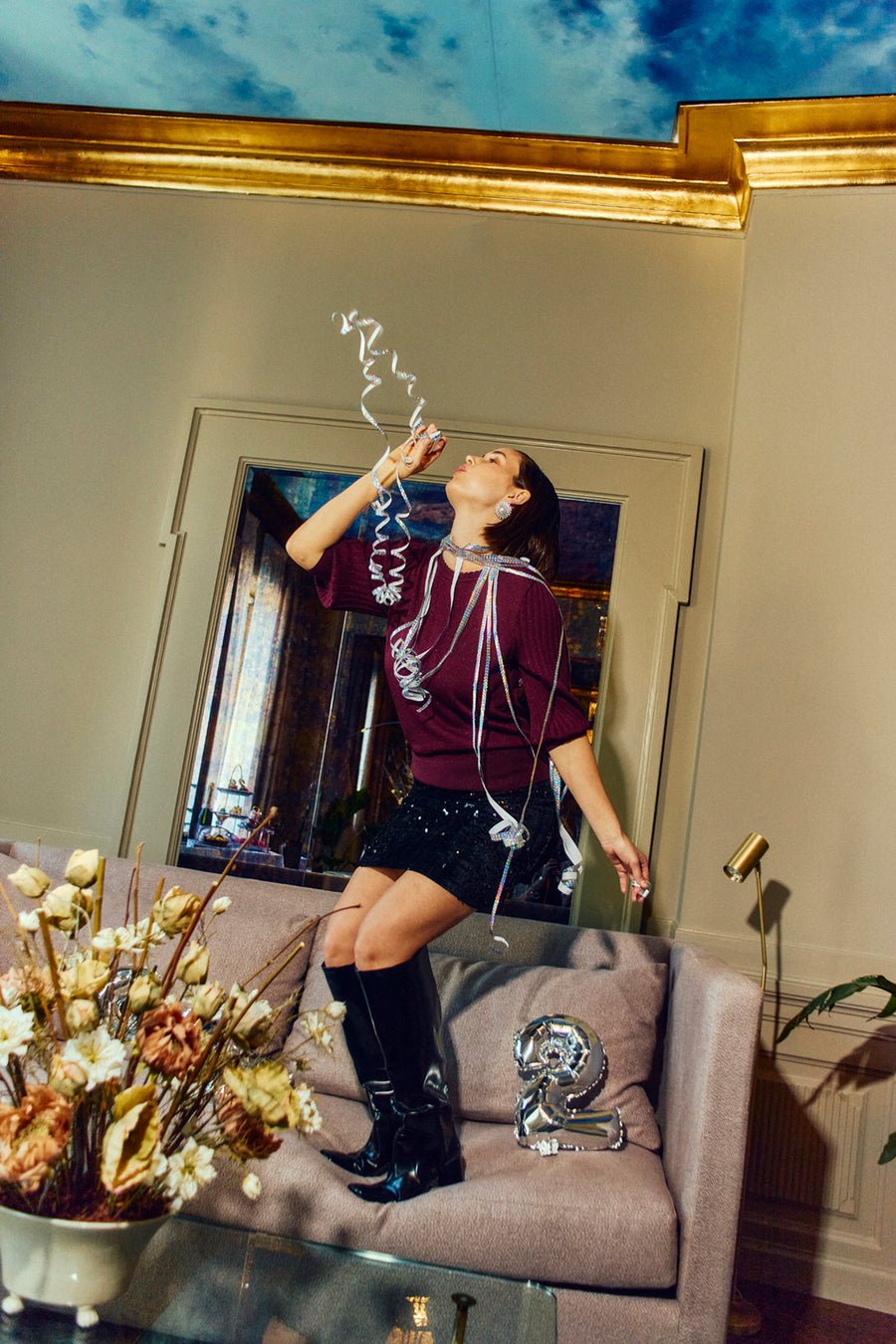 FQGLITTA - PULLOVER - BORDEAUX