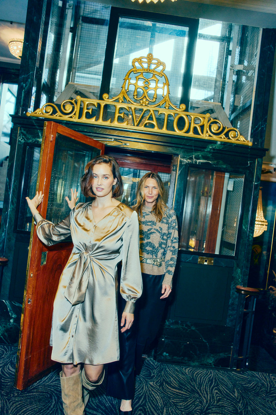 Fqdove - jurk - bruin