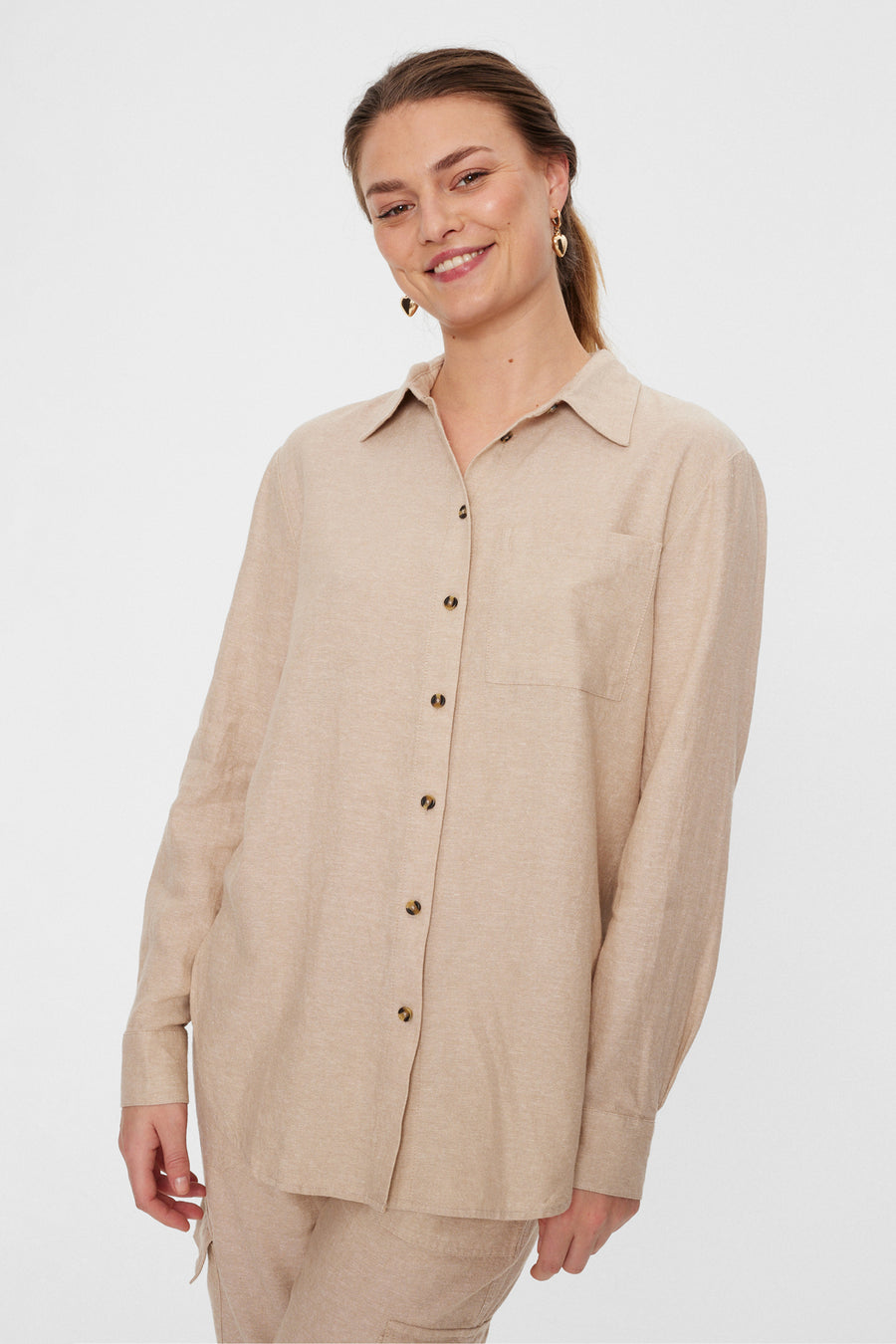 FQLAVA - LINEN SHIRT - BEIGE