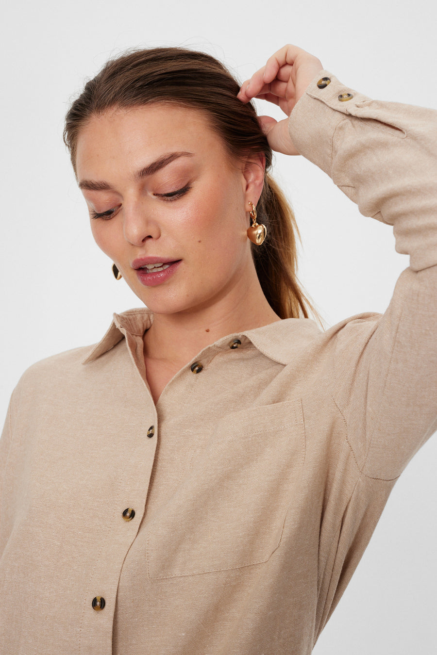 FQLAVA - LINEN SHIRT - BEIGE