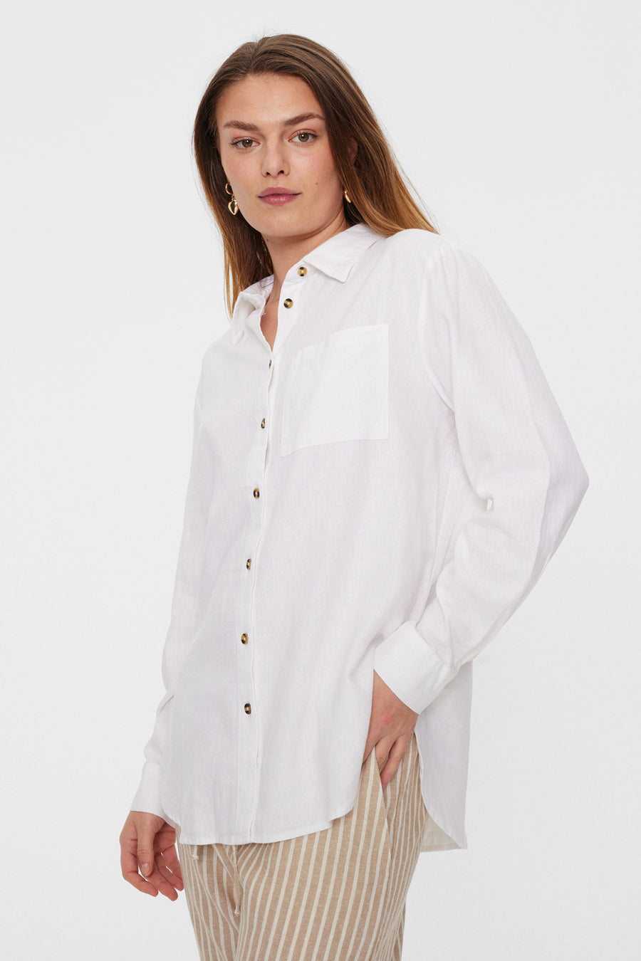 FQLAVA - LINEN SHIRT - WHITE