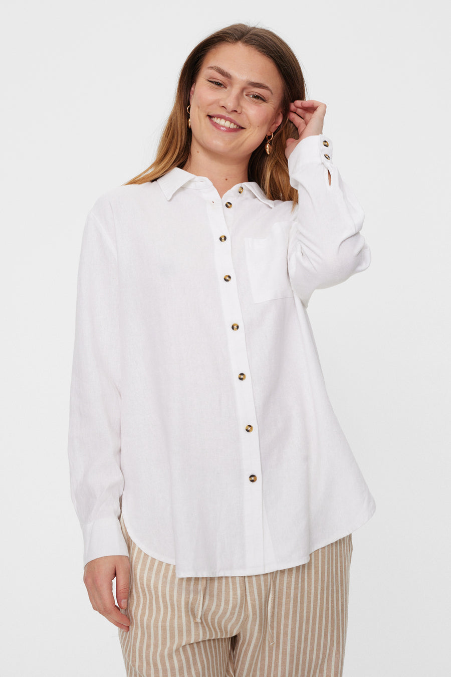 FQLAVA - LINEN SHIRT - WHITE