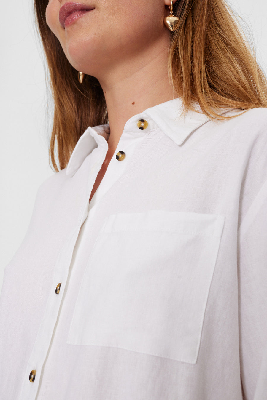 FQLAVA - LINEN SHIRT - WHITE