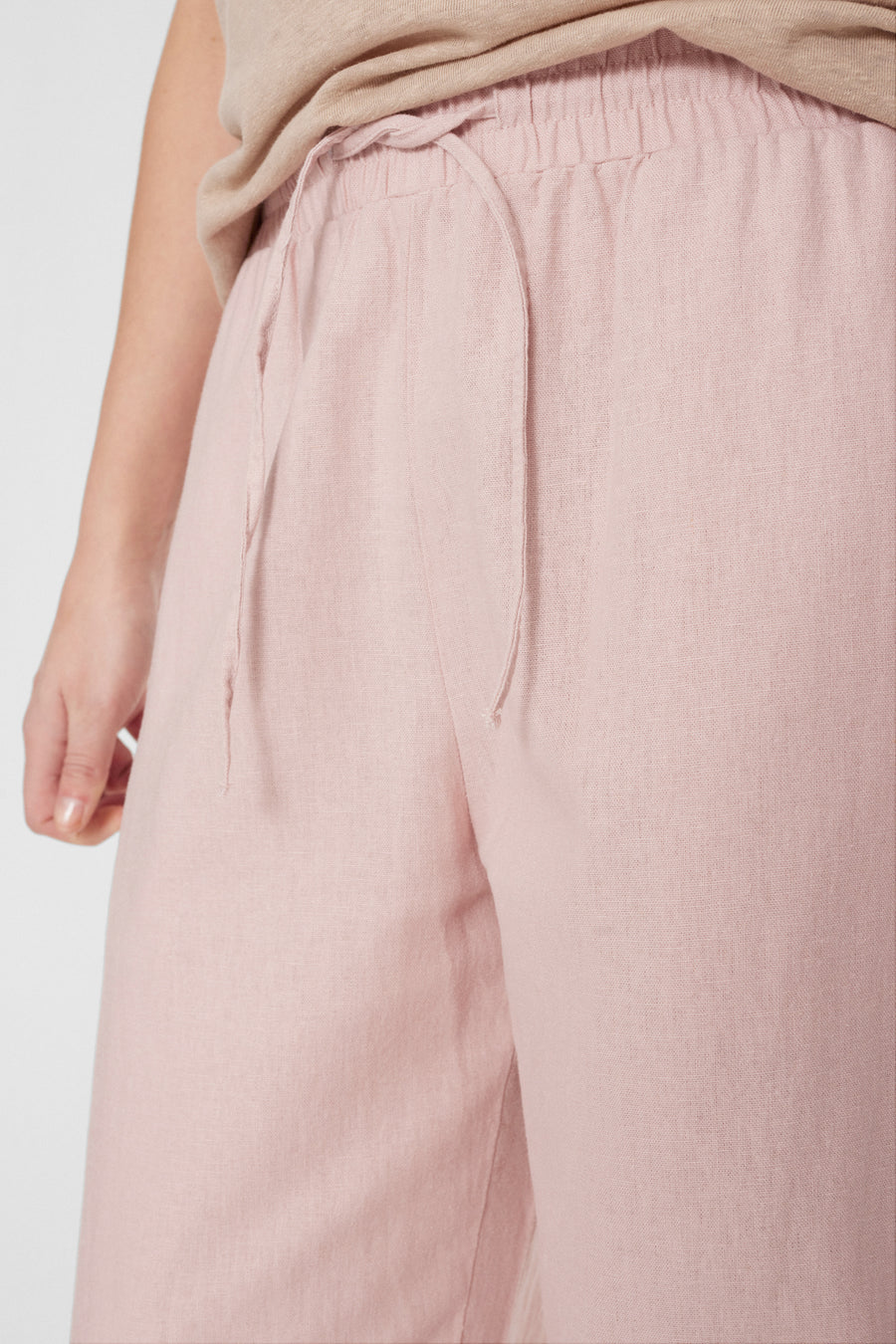 FQLAVA - LINEN PANTS - ROSE