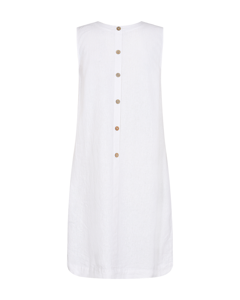 FQLAVA - LINEN DRESS - WHITE