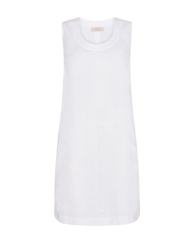 FQLAVA - LINEN DRESS - WHITE
