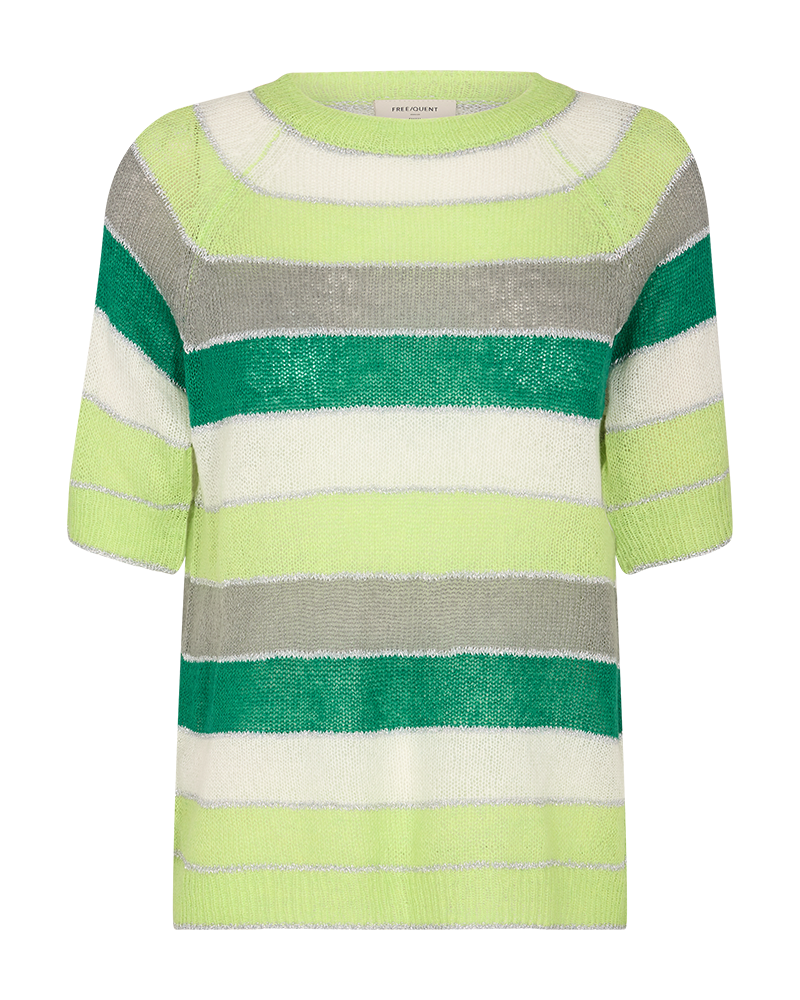 FQCLAIN - BLOUSE WITH SHIMMERY STRIPING - GREEN