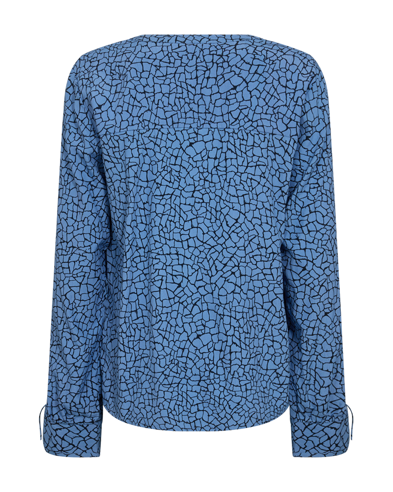 FQAMALIA - BLOUSE WITH PRINT - BLUE