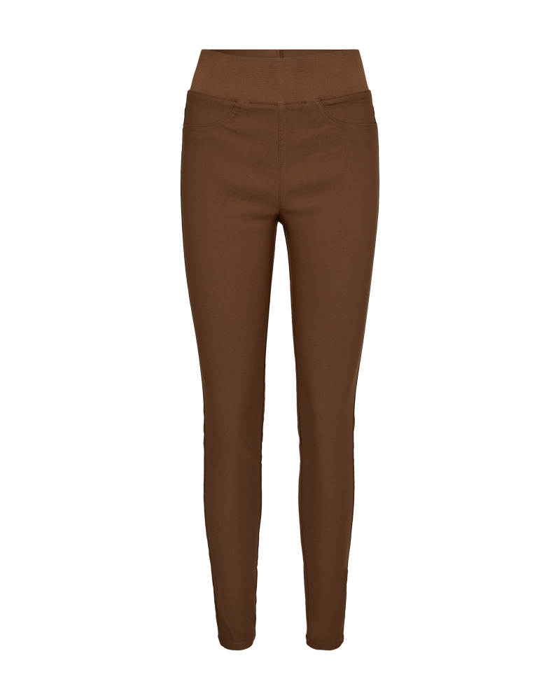 FQSHANTAL - POWER PANTS - BROWN