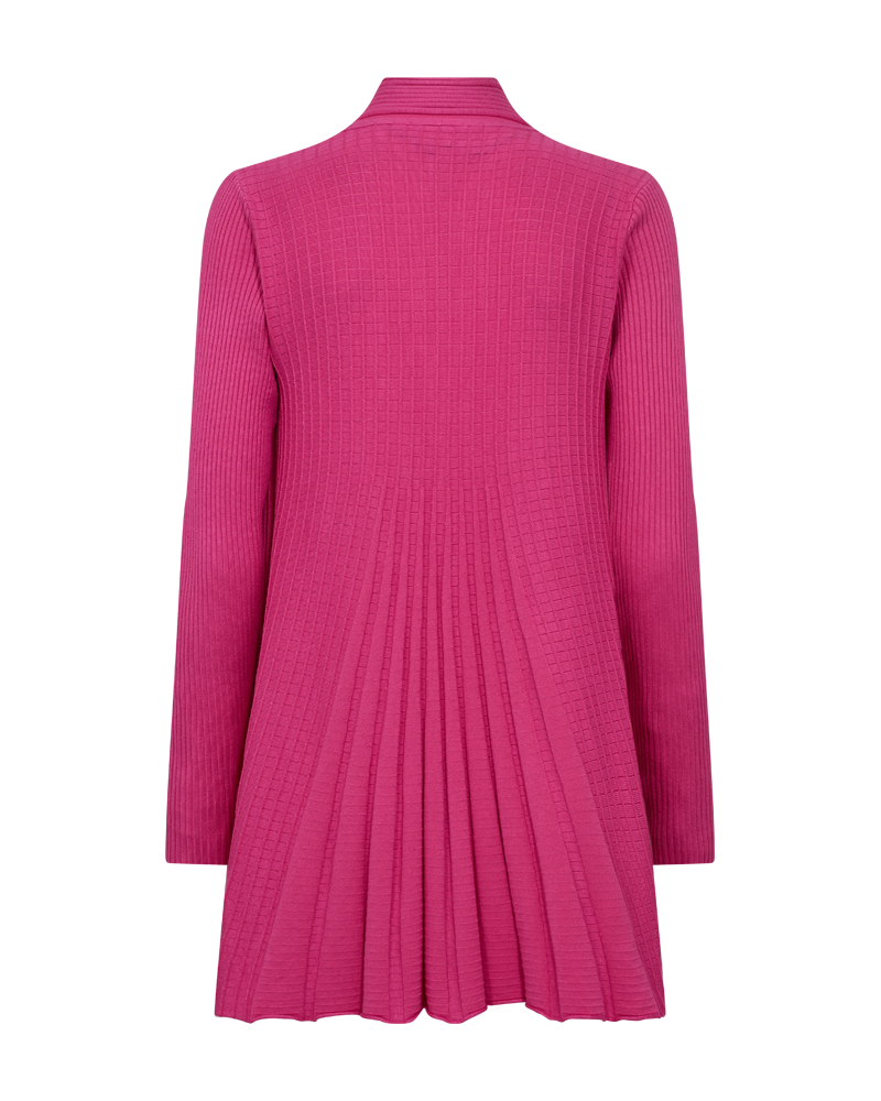 FQCLAUDISSE - LONG CARDIGAN - ROSE