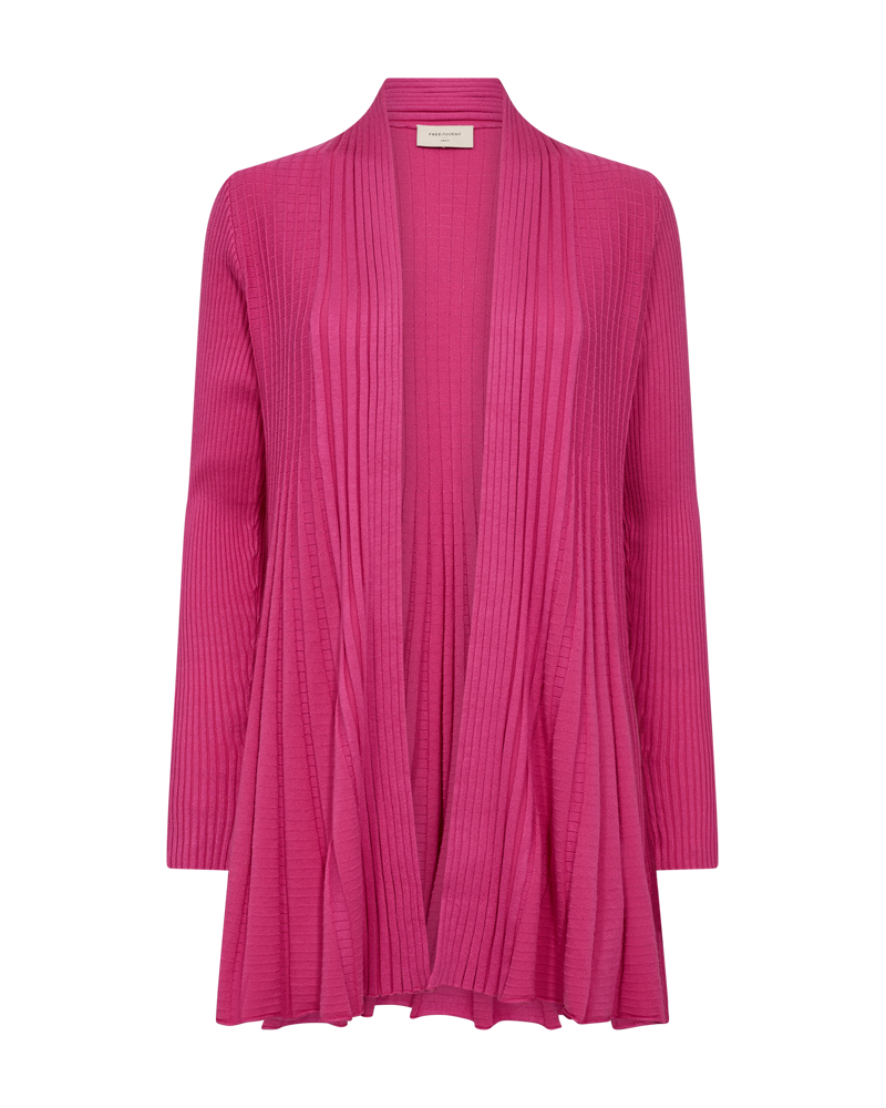 FQCLAUDISSE - LONG CARDIGAN - ROSE