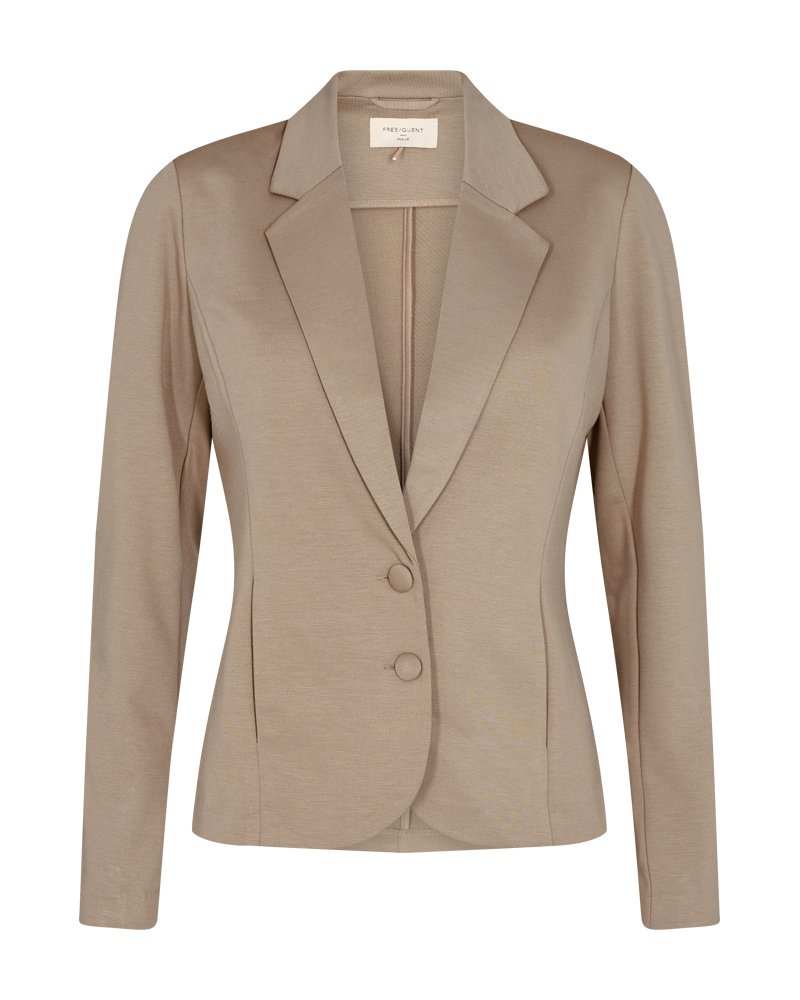 FQNANNI - FORM-FITTING BLAZER - BROWN