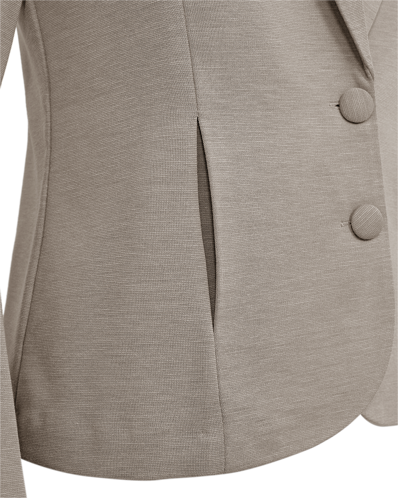 FQNANNI - FORM-FITTING BLAZER - BROWN