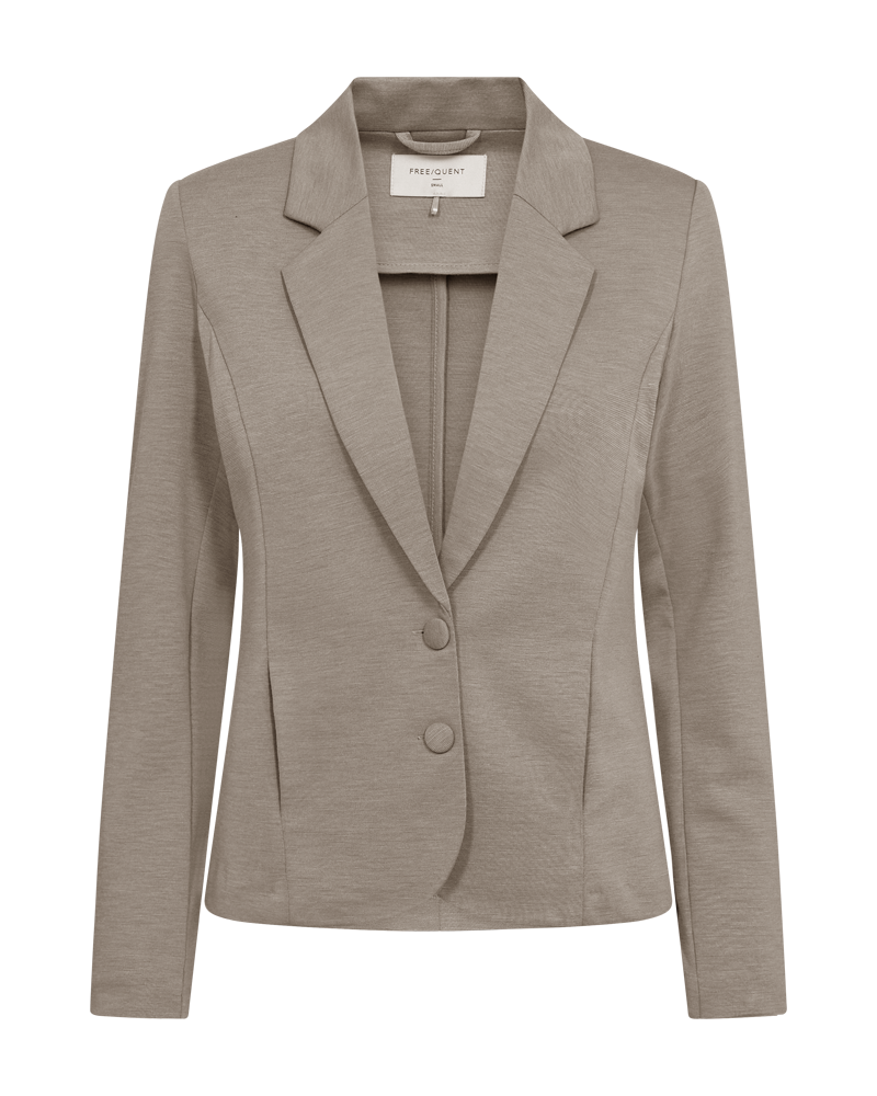 FQNANNI - FORM-FITTING BLAZER - BROWN