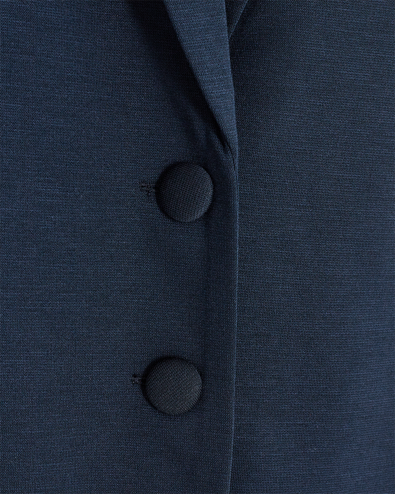 FQNANNI - FITTED LONG BLAZER - BLUE