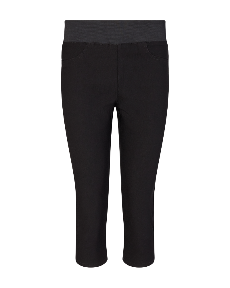 FQSHANTAL - POWER CAPRI PANTS - BLACK