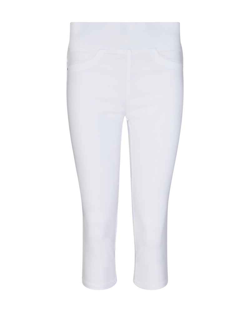 FQSHANTAL - POWER CAPRI PANTS - WHITE